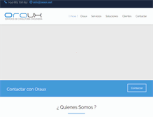Tablet Screenshot of oraux.com